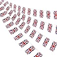 AhfuLife 2 Pack Union Jack Bunting Flags for VE-Day 80th Anniversary Decorations, 30 PCS British String Flags- Double Sided for Street Garden Football Party Decor (5.5×8.3 Inch -33 Ft)