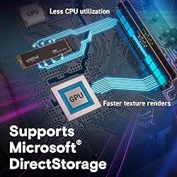 Crucial T500 4TB Gen4 NVMe M.2 Internal Gaming SSD