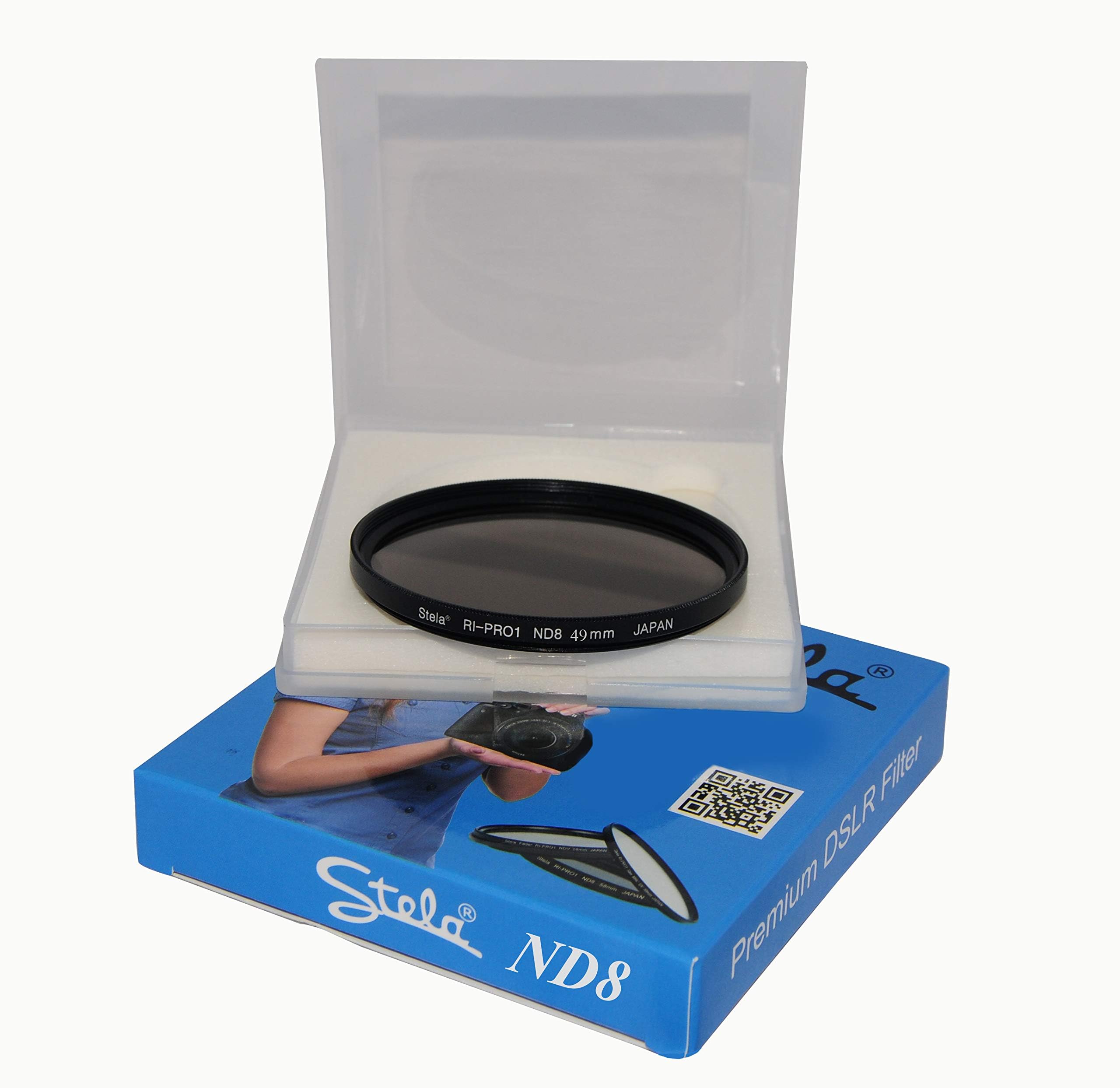 Stela Filter RI-PRO1 ND8 49mm Neutral Density ND8 Filter Compatible with Canon EOS M100 Kit (EF-M15-45 is STM)