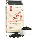 HARUTO Koi Food Color Enhancer 11lb - Color Enhancement &amp; Scale Appearance | Spirulina &amp; astaxanthin blend - color enhancing koi food supporting vibrant scale color, appearance care &amp; color retention.
