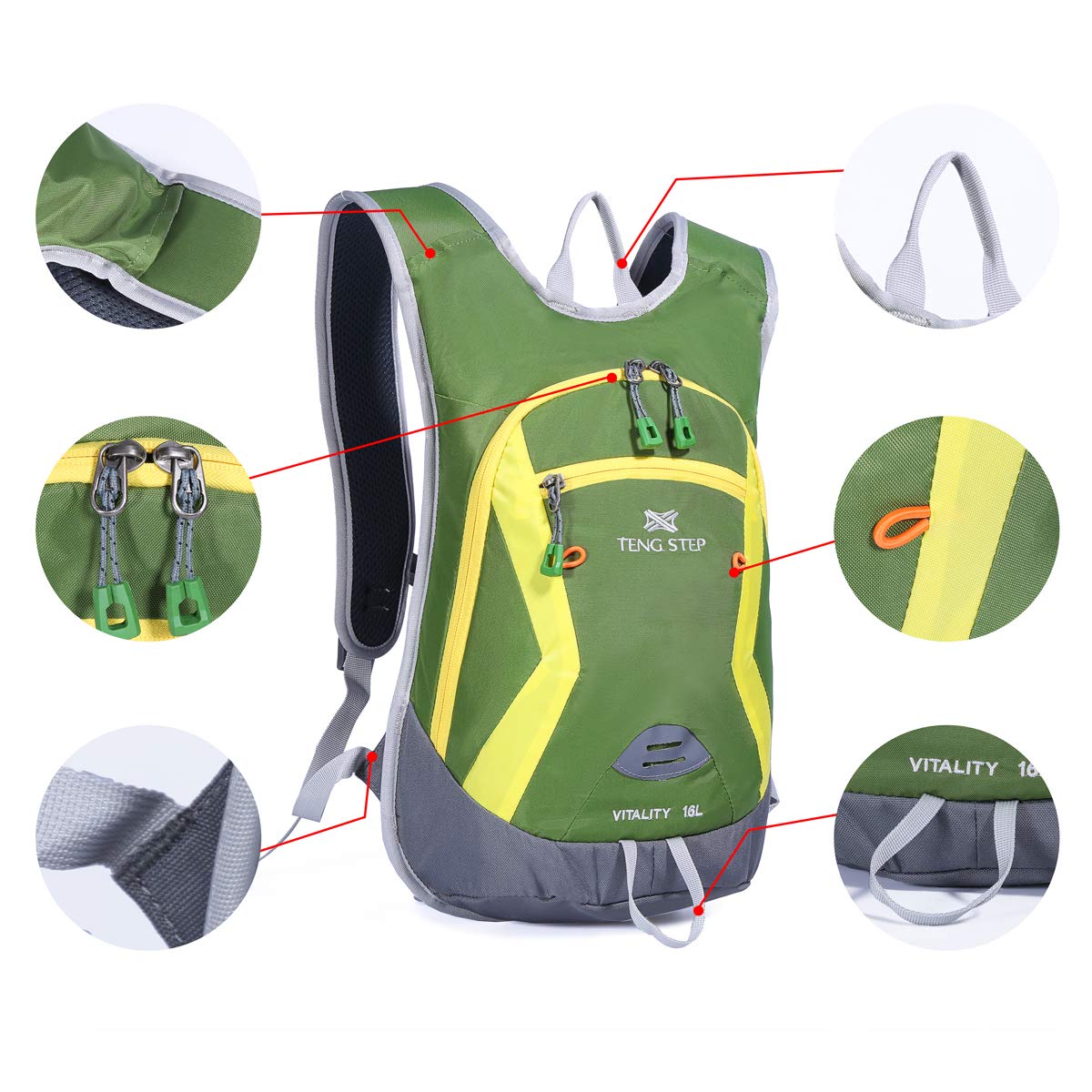 DAVIDNILE Hydration Backpack - Prefect Outdoor Gear for Skiing, Running, Hiking, Cycling, Camping, Climbing