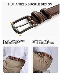 CHAOREN Mens Belts Leather for Gift Men