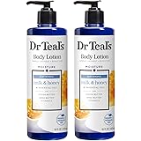 Dr Teal's Body Lotion - Softening Milk & Honey - 16 oz Pack of 2
