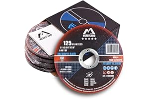 Merryland Cut Off Wheel 5 inch for Angle Grinder, Metal Cutting Wheel 5 X .045 X 7/8 Ultra Thin 25 Pack, Iron Steel Cutting Disc, Expert-Line E11081042