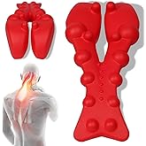 Zlisnahy Cervical Massage Pillow, Trigger Point Massager for Neck Shoulder Back Pain Relief - Myofascial Release Tool, Tension Headache Relief & Posture Corrector - Red