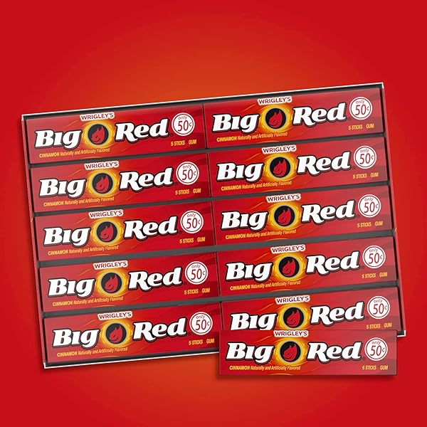 WRIGLEY’S BIG RED CHEWING GUM BULK PACK, 5 STICKS PER PACK (40 TOTAL PACKS)
