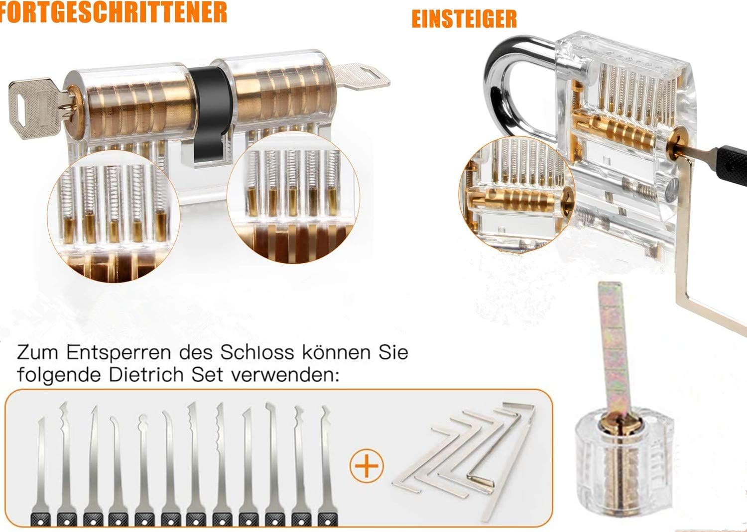 Stainless Steel Multifunctional Tool Pick Set 17pcs - - 
