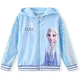 Disney Frozen Elsa Stitch Minnie Mouse Toddler Girl Jacket Sequin Zipper Hoodie Sweatshirt Coat Birthday Clothes 3-13 Years