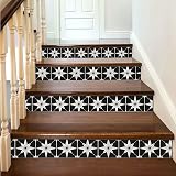 Heimerdinger Black Starry Tile Stickers Fireplace Waterproof Removable Peel view 7