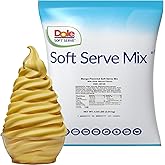 Dole Mango Soft Serve Mix, Dairy-Free Frozen Dessert Mix, 4.5 lb | Mango soft serve mix with sweet, tropical fruit flavor; just add water for smooth frozen treats or soft serve desserts