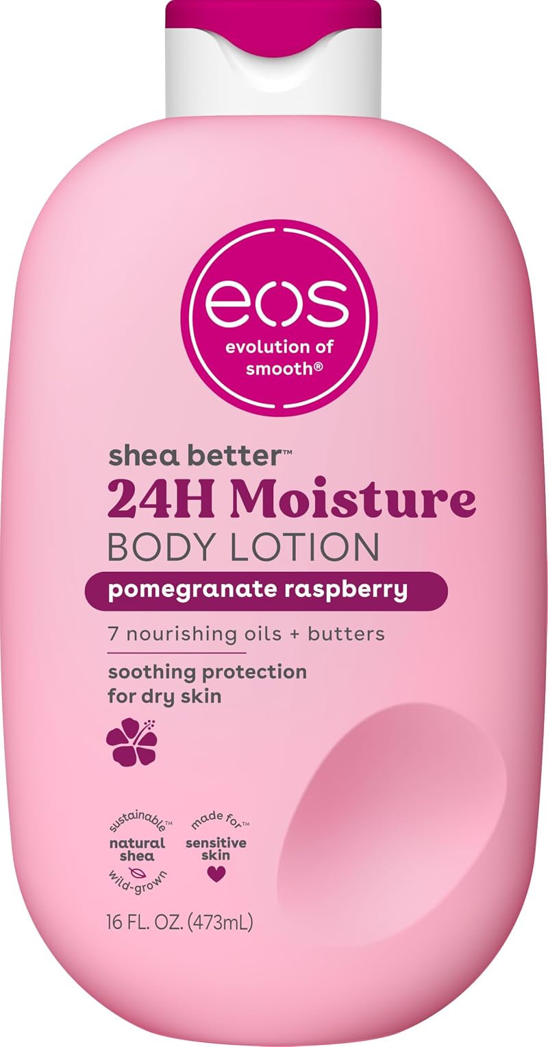 eos Shea Better 24H Moisture Body Lotion Pomegranate Raspberry 16 oz