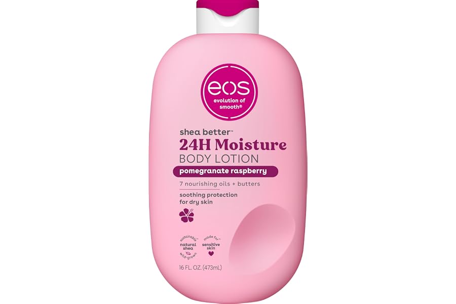 eos 24H Moisture Shea Better Body Lotion- Pomegranate Raspberry, 16 fl oz