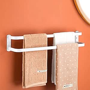 WWJ Toalleros, 60 cm Toallero de 2 Niveles, Baño Montado en ...