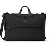 TUMI Alpha Tri-Fold Garment Bag Carry-On, Black | Business Travel Garment Bag, Fits Suits &amp; Gowns, Top Carry Handles, Ballistic Nylon, 4 Spinner Wheels, TSA Lock, TUMI Tracer