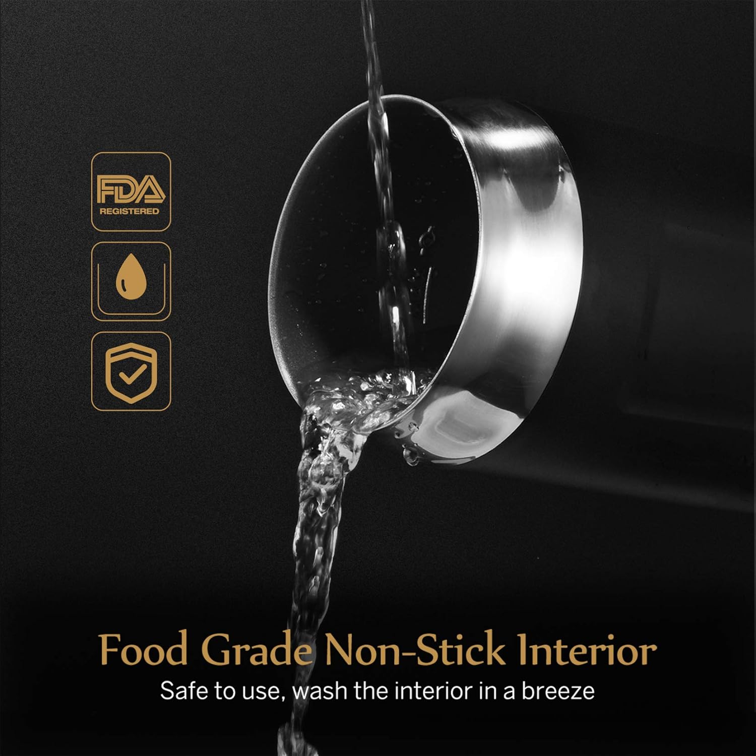 Hommak Electric Milk Frother, Automatic Milk Foam Maker, Hot or Cold