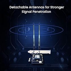 Tenda WiFi 6E Card(E33), AXE5400 Tri-Band Wireless