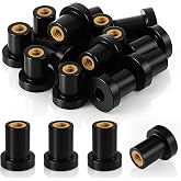 Otoolling 20 Pcs 1/4"-20 x 3/4" Rubber Well Nuts with Brass Inserts | Expansion Design for Thin Walls, Boat Fiberglass Panels, Automotive Mounting, Vibration Dampening, Neoprene Sealing