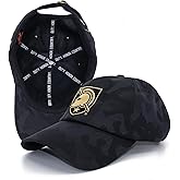 West Point Army Dad Hat US Military Academy Black Knights Adjustable Baseball Cap in Black Camo with Embroidered Shield Logo