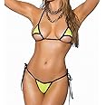 Tinpia Scrunch Butt Micro G-String Bikini Thong Swimsuit Sunbathing Bathing Suit