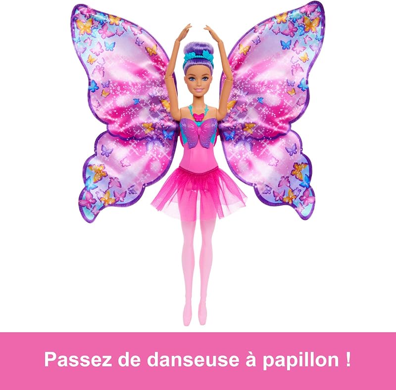 Poupée Danseuse Papillon 2-en-1
