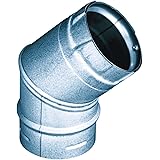 Simpson Duravent Elbow Insulated 3 Inch Double Wall 45 Deg. Steel