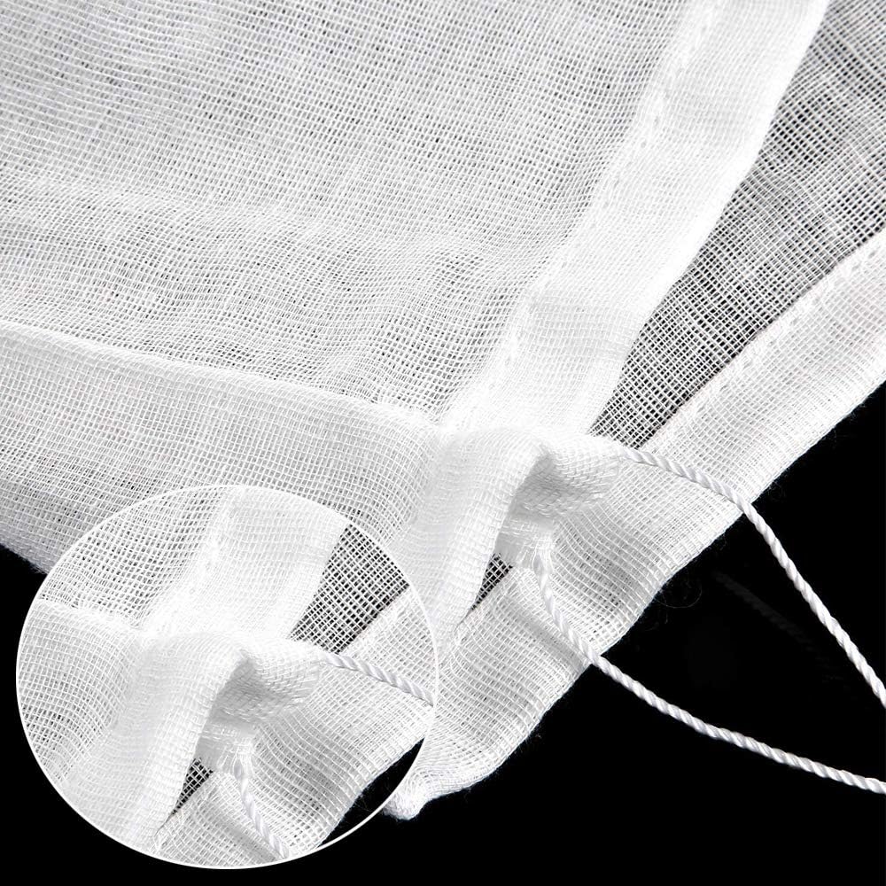 4Pcs Straining Bag Muslin Bags for Straining Filtering Wine Beer Jam Marmalade Home Brew & Boiling Hops(2 Size) - Image 4