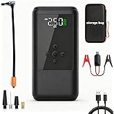 Jump Starters with Air Compressor | 250PSI Tire Inflator Portable Car Battery Booster with, 12V Supersafe Lithium Jump Box Car Battery Jumper Starter (10.0 Gas/6.5L Diesel)
