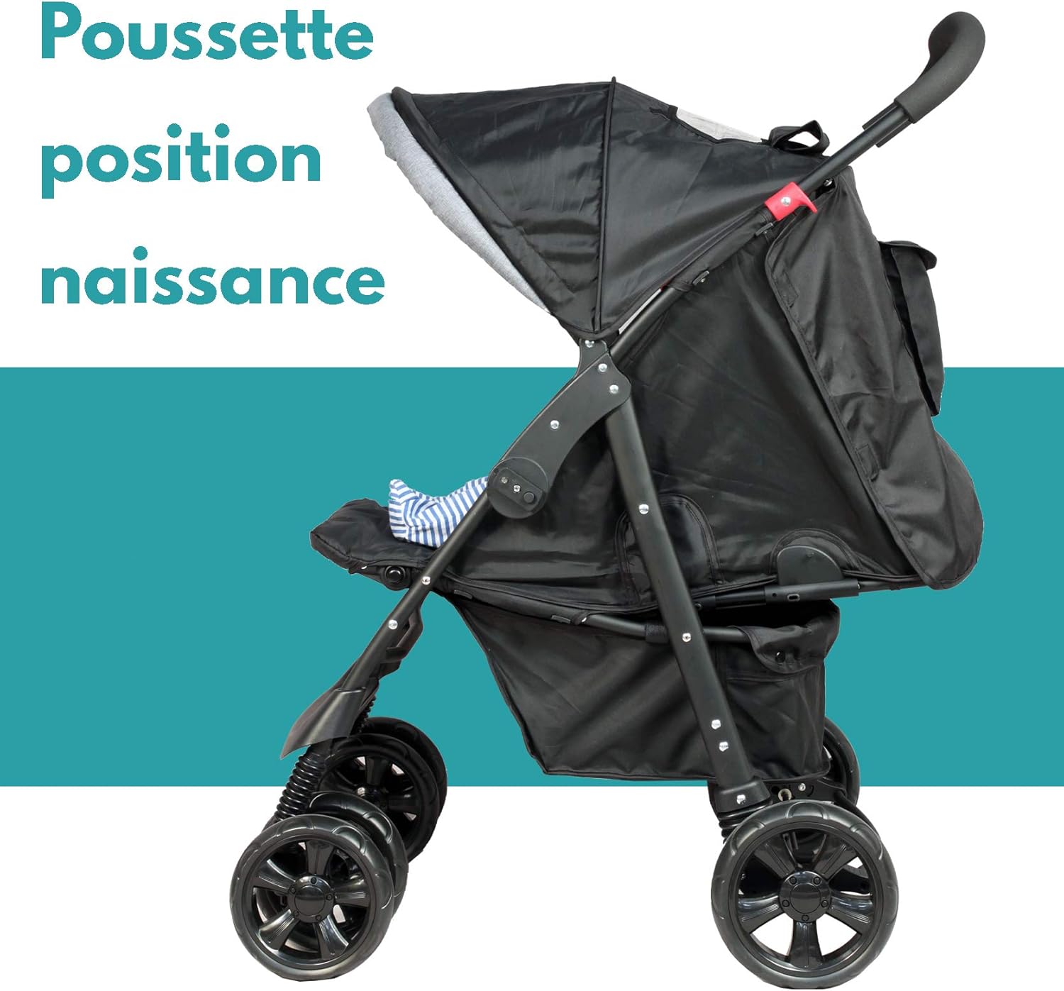 poussette combinée 2 en 1
