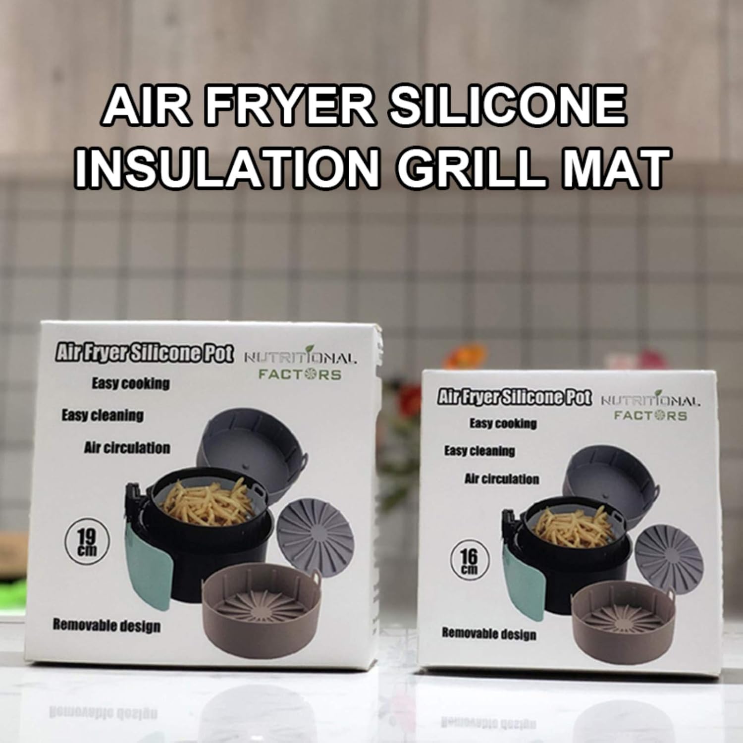 Faxiang Air Fryer Silicone Pot Nonstick Pot Heat Insulation Pad