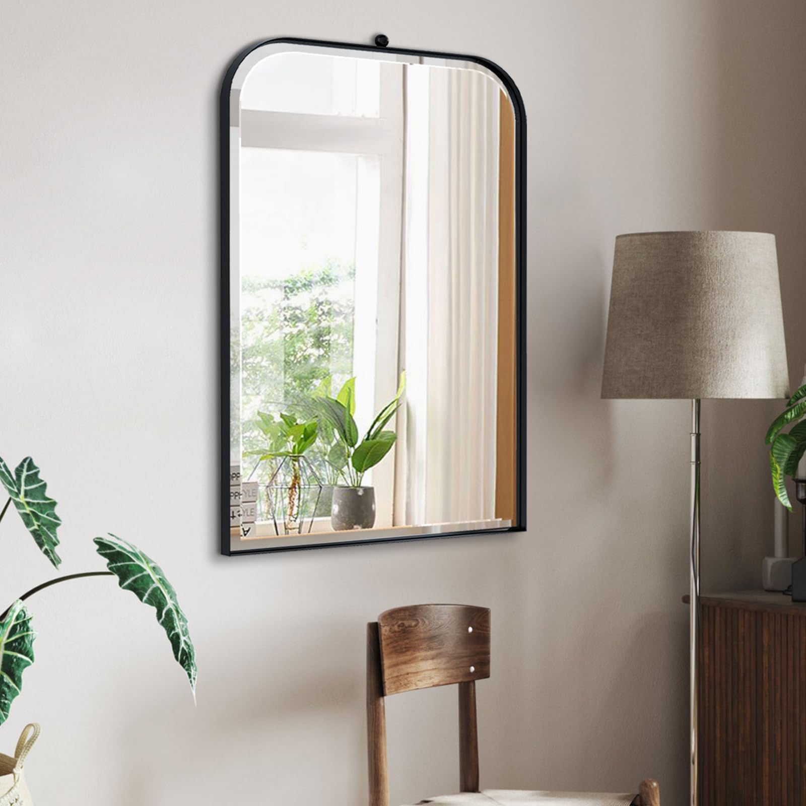 POZINO Beveled Bathroom Mirror, 20