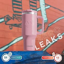 FAHRMOSIS 40 Oz Tumbler with Handle and Straw