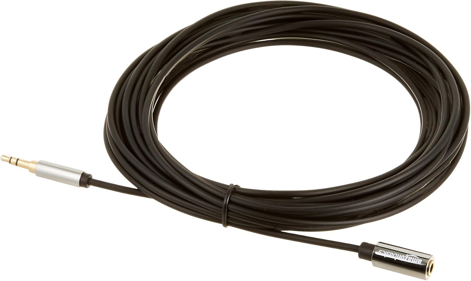 Basics 3.5mm Male to Female Stereo Audio Extension Adapter Cable - 25 Feet: Home Audio & Theater