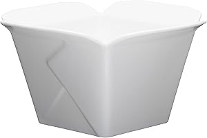 Fortessa Fortaluxe Food Truck Chic Large Take Out Box, 6 x3.5-Inch, Set of 4