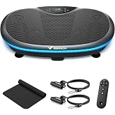 Merach CV55 4D Vibration Plate Exercise Machine with 440W Powerful Motors | 7 Modes, 120 Speeds, 440lbs Capacity, Bluetooth, Ambient Light, Curved Workout Equipment for Lymphatic Drainage, Home Gym