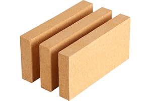 CONGGONGGO 3 Pack High Temp Firebricks 3000°F Insulating - 9"x4.5"x1.25"Fireclay Refractory Bricks for Pizza Oven, Wood Stove, Forge Durable Heat Fireplace, Steel Kiln
