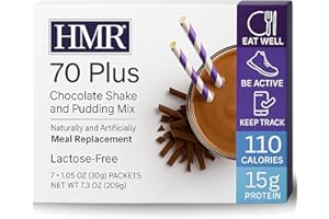 HMR 70 Plus Shake & Pudding Mix | Meal Replacement Powder | Lactose-Free | 15g Protein | Easy to Make | Low Calorie (7.35 Ounce (Pack of 1), Chocolate)