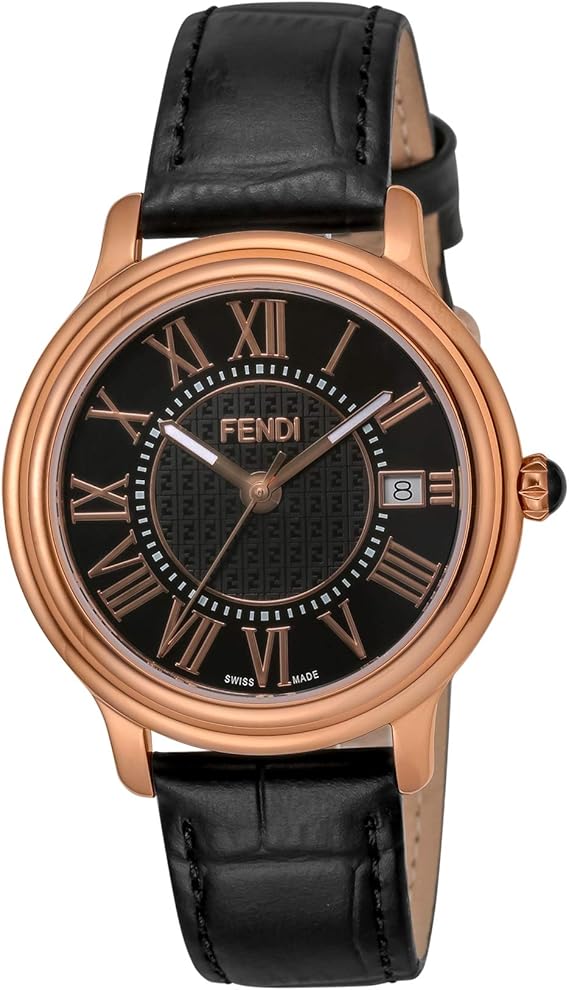 Amazon フェンディ 腕時計 Classicoroundmen ブラック文字盤 F メンズ 並行輸入品 ブラック メンズ腕時計 腕時計 通販