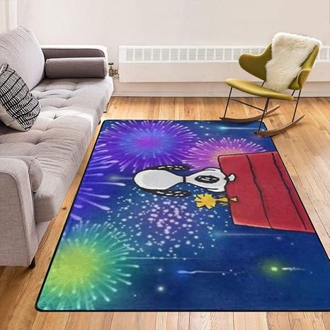 スヌーピー Snoopyラグ カーペット ラグマット 玄関マット 超大型 ドアマット フロアマット ディズニーラグ 150ｘ210cm 室内 屋内 ノンスリップ ホーム キッチン バスルーム ホーム キッチン Amazon Co Jp