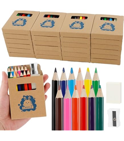 CRAYOLA Half-Length Colouring Pencils - Assorted Colours (Pack Of