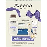 Aveeno Stress Relief Gift Set, Skincare Set for Sensitive Skin with Soothing Body Wash & Moisturizing Body Lotion, plus, Skin