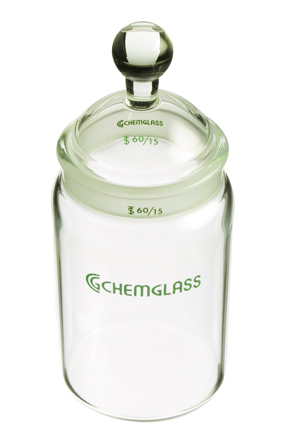 Chemglass CG118104 Borosilicate Glass TLC Developing Chamber, Cylindrical, Fits Plate Size 2