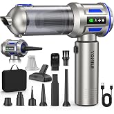 Yomile Mini Vacuum Cleaner, 2 in 1 27000PA Brushless Car Vacuum Air Duster 9000mAh Battery Air Blower Handheld Vacuum for Car,Office and Home