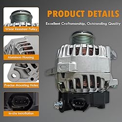 373002E200 1.8L 2.0L L4 Alternator Compatible with