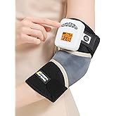 AOBOCO Cordless Elbow Heating Pad with Vibration, 5000mAh Rechargeable Arm Massager for Tendonitis and Tennis Elbow, Portable Heated Brace Wrap, 104℉-140℉ Heat Levels, 3 Vibration Modes