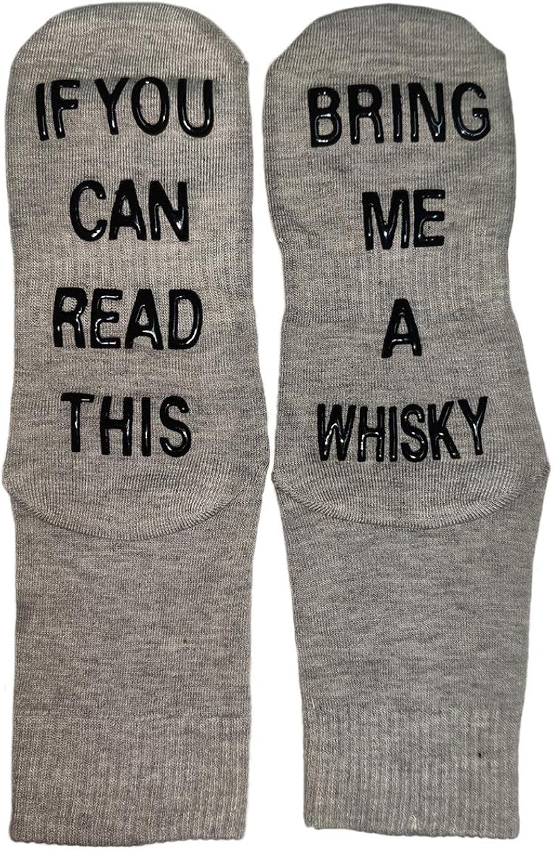 Himozoo If You Can Read This Bring Me Beer Whisky Socks Luxury Cotton Novelty Socks - Image 5