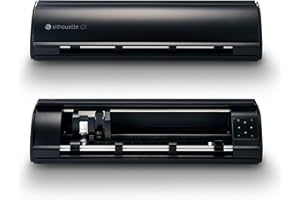 Silhouette America Cameo 5 Alpha (α) - Smart Cutting Machine for Print & Cut - Quiet Operation with AutoBlade, Studio Software, Cutting Mat- Vinyl, Paper & Fabric Compatible- Matte Black