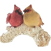 The Bridge Collection Resin Cardinal Pair on Tree Branch Figurine