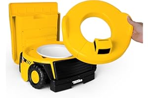 SUNNY DAYS ENTERTAINMENT Tonka Dump Truck Potty Trainer – Potty Chair with Lid and Splash Guard, Removable Potty Ring with Handles