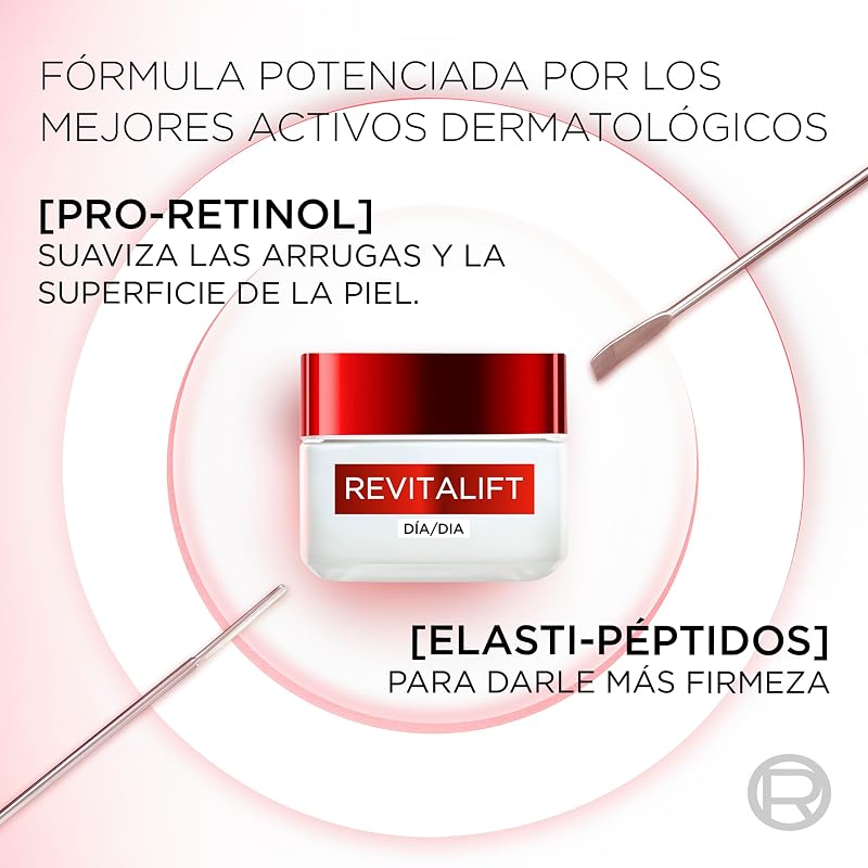 L'Oréal Paris Revitalift Clásico Crema de Día Antiarrugas Reafirmante, 50ml