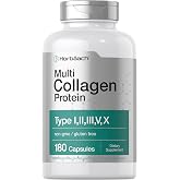 Horb&auml;ach Multi Collagen Protein 2000 mg | 180 Capsules | Type I, II, III, V, X | Keto &amp; Paleo Friendly | Non-GMO, Gluten Free Supplement